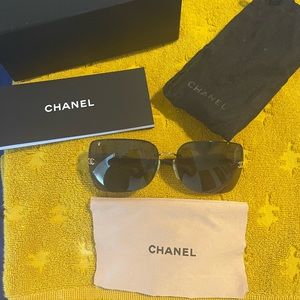 Chanel black womens sunglasses